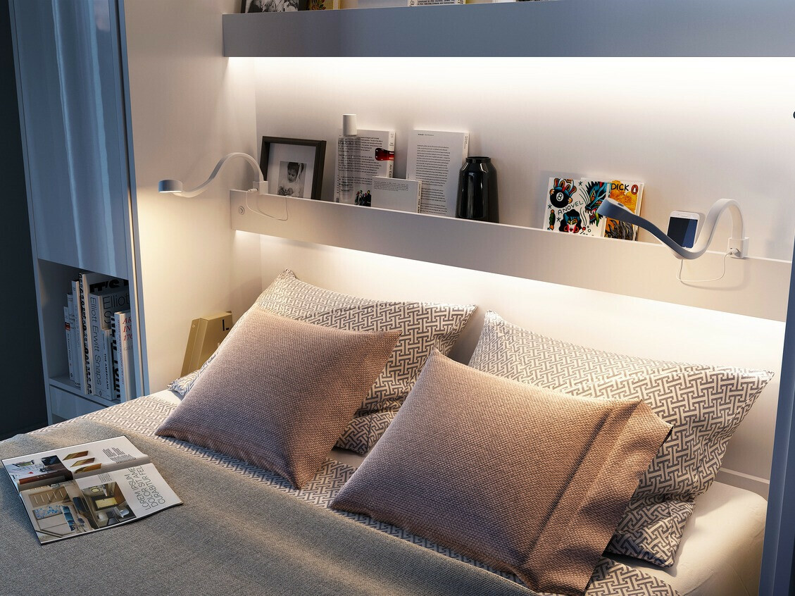 Lit escamotable Concept Pro Lenart (Gris)