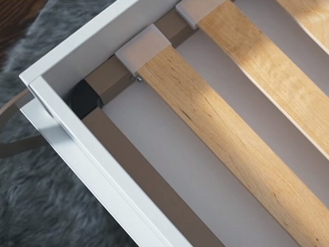 Lit escamotable Concept Pro Lenart III (Blanc + Blanc brillant)