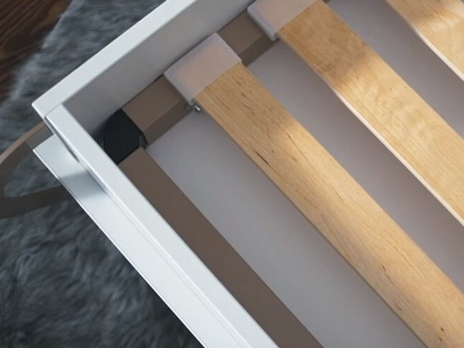 Lit escamotable Concept Pro Lenart III (Blanc + Blanc brillant)