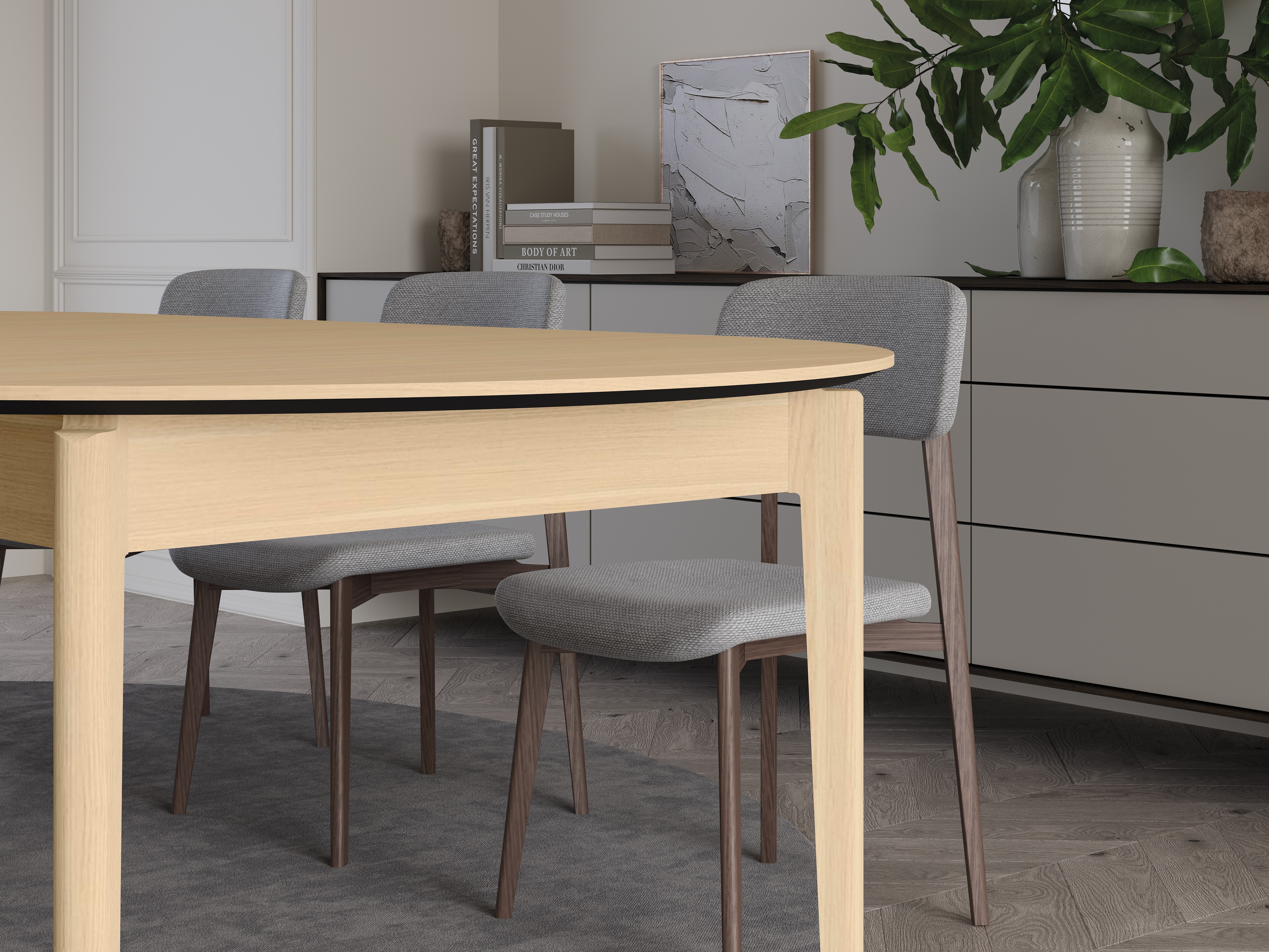 Table Fresno 180 (Chêne clair)