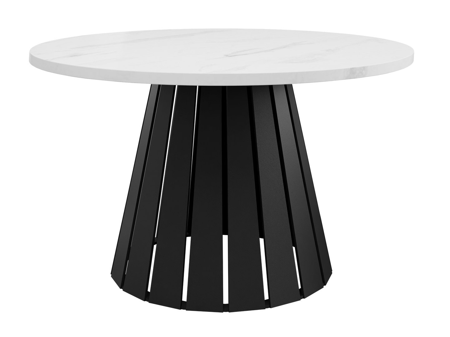 Table basse Oswego 134 (Noir + Marbre blanc)