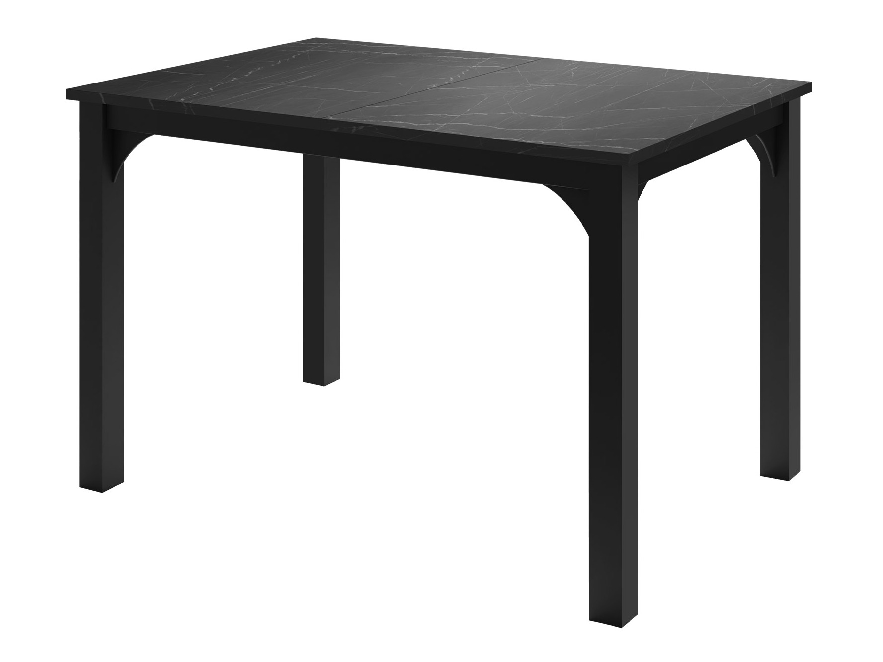 Table Oswego 135 (Marbre noir + Noir)