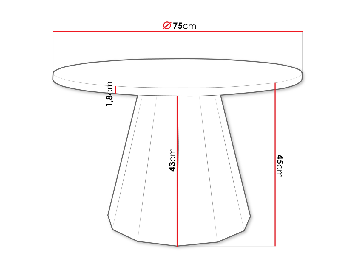 Table basse Oswego 139 (Noir + Cachemire)