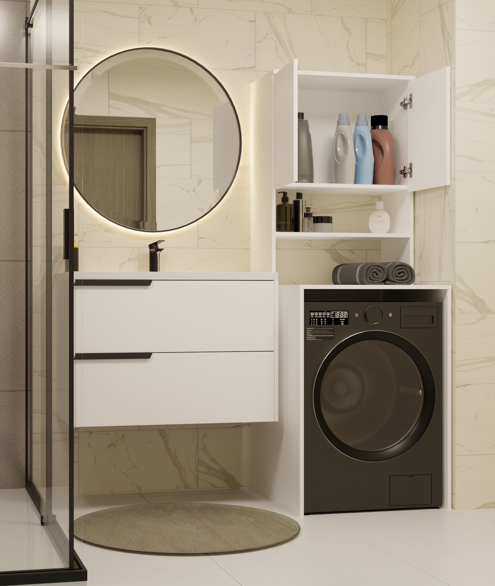 Colonne de salle de bain Balelbo 107