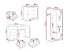 Ensemble de bureau à domicile Comfivo Larmire 123 (Blanc)