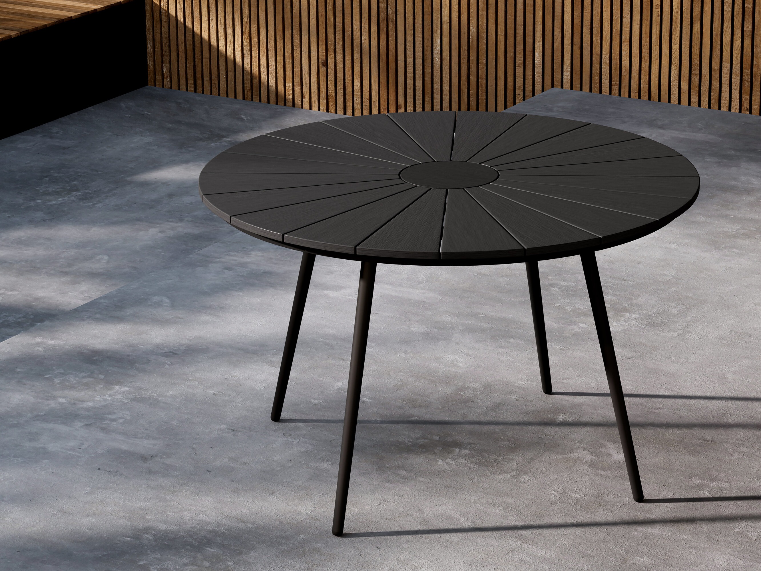 Table de jardin Dallas 4858 (Noir)