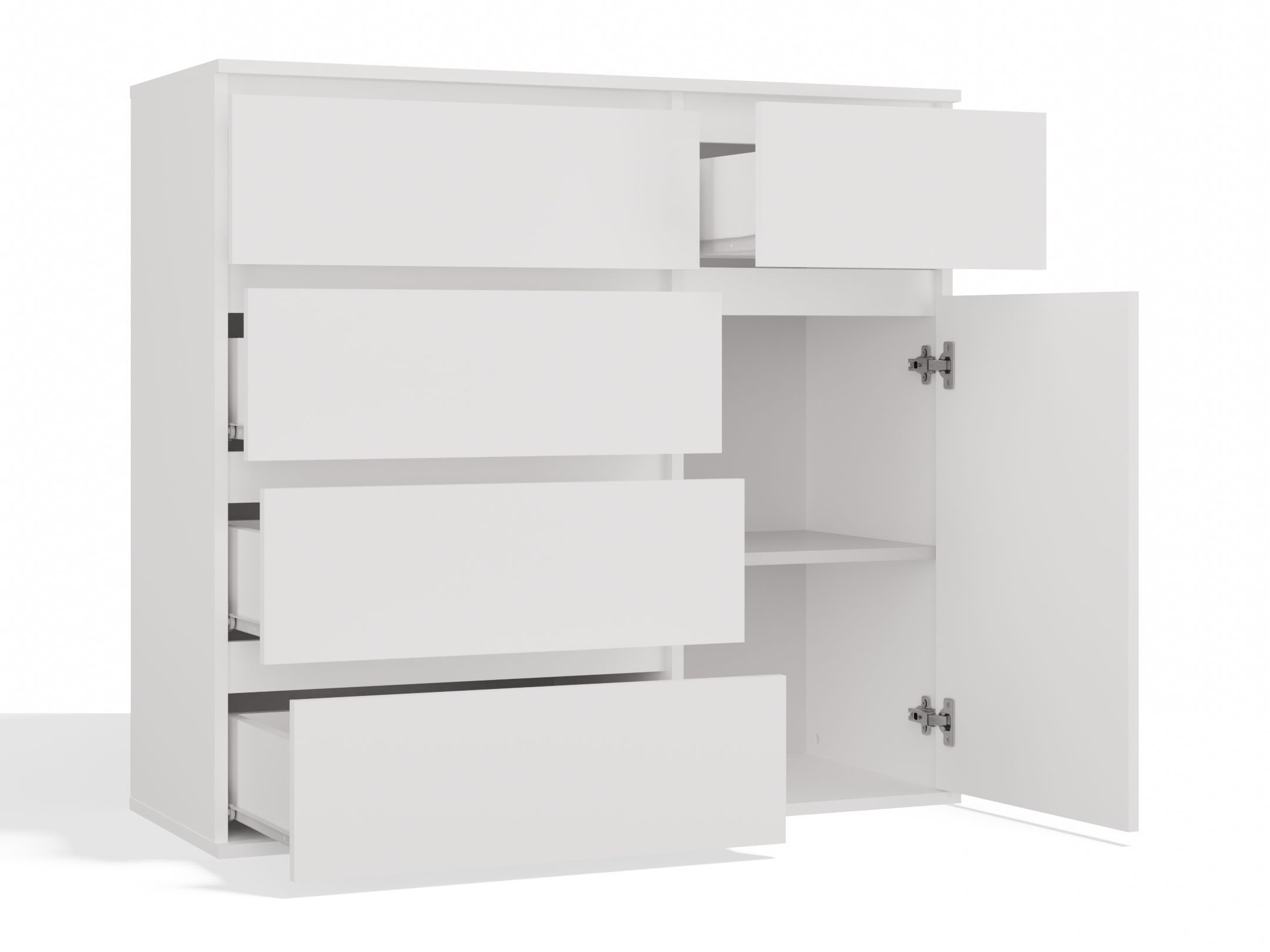 Commode Elbvelu 136 (Blanc)