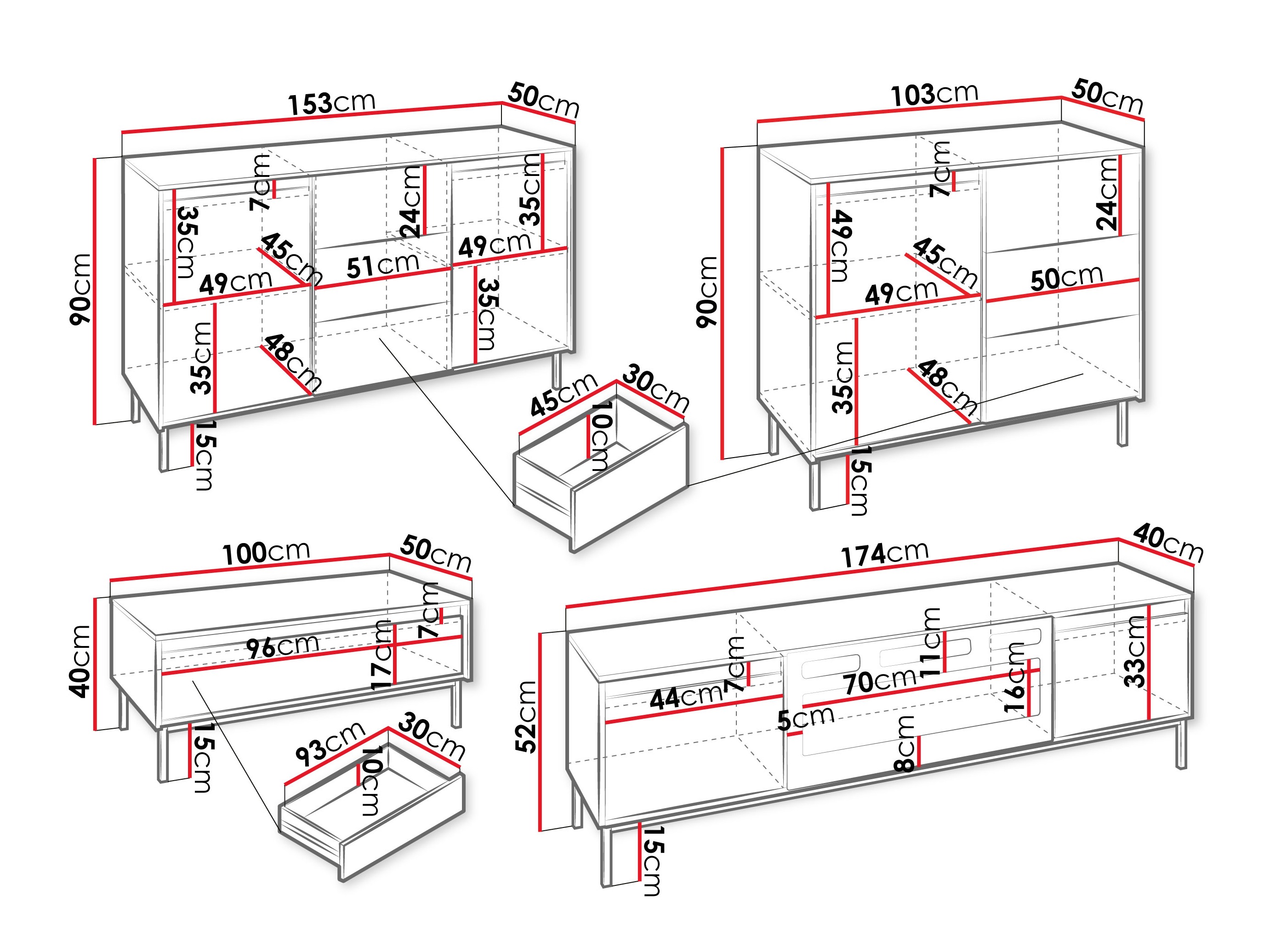 Ensemble de salon Comfivo Delruva III (Cachemire)