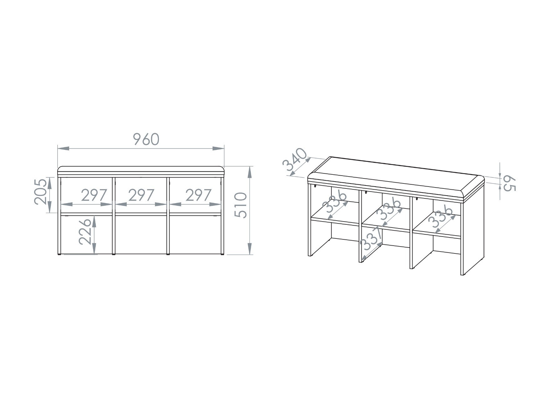 Meuble à chaussures Madison 193