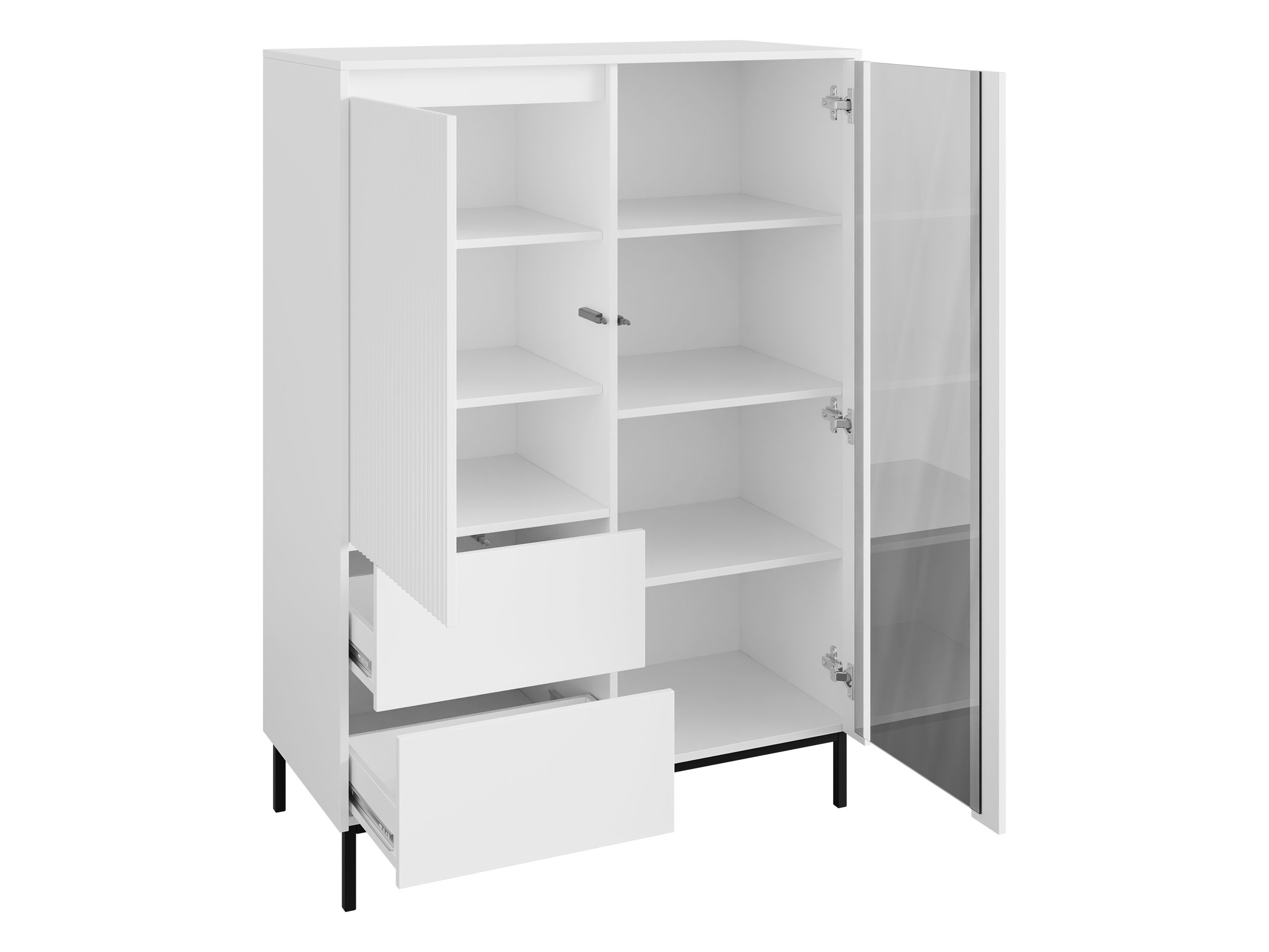 Ensemble de salon Comfivo Delruva V (Noir)
