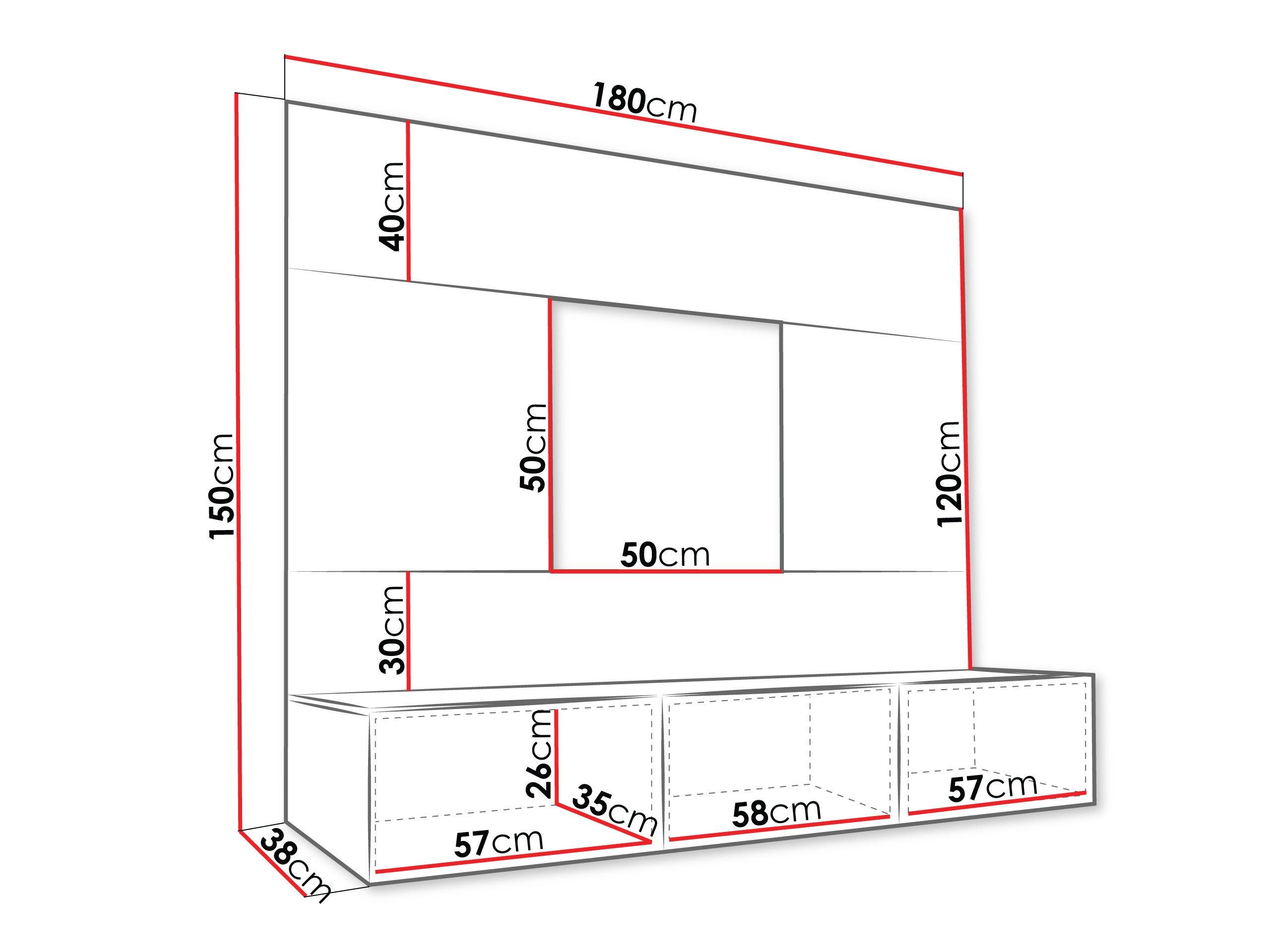 Ensemble de salon Comfivo Salix (Beige + Chêne Cremona)