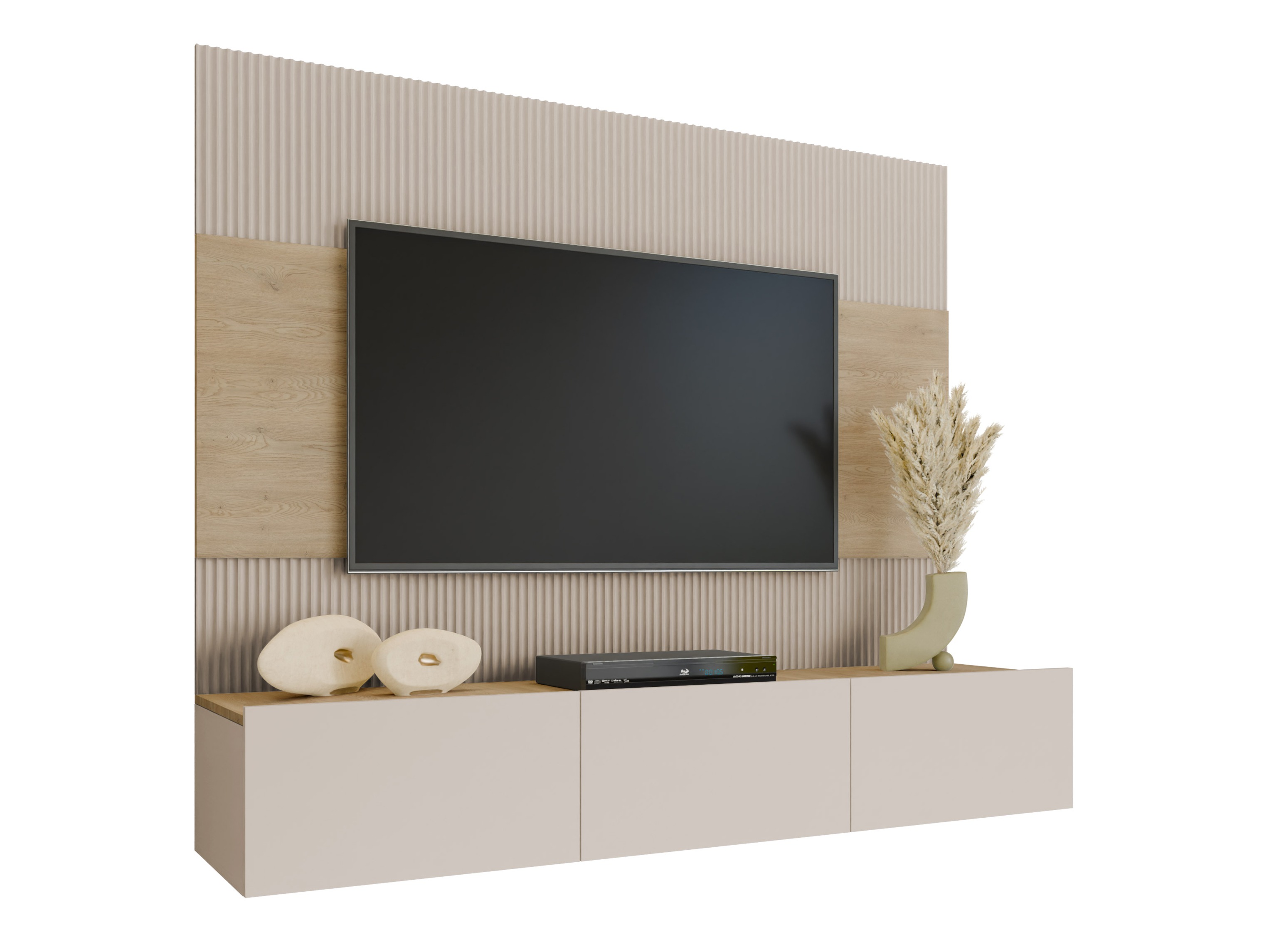 Ensemble de salon Comfivo Salix (Beige + Chêne)