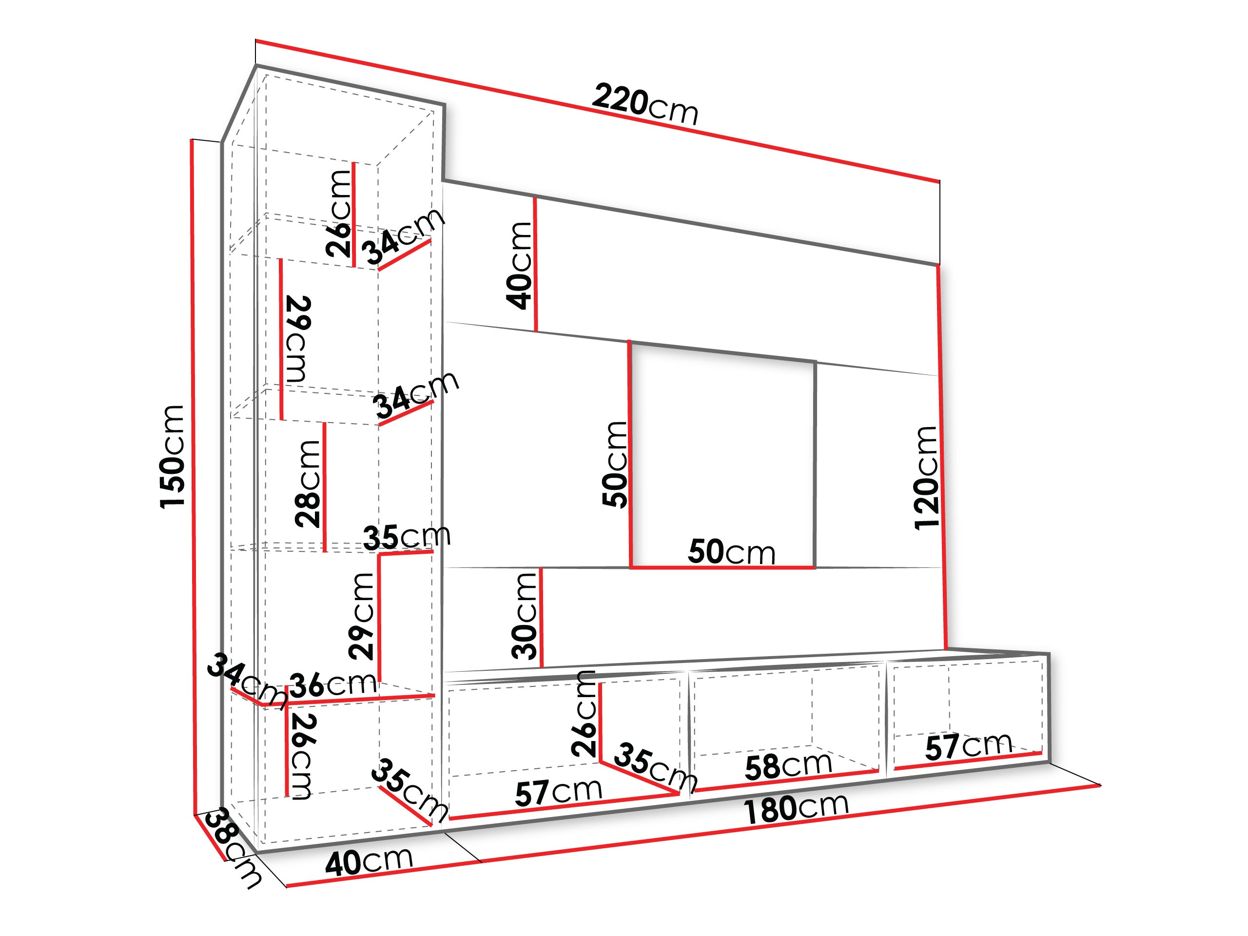 Ensemble de salon Comfivo Salix VI (Beige + Chêne)