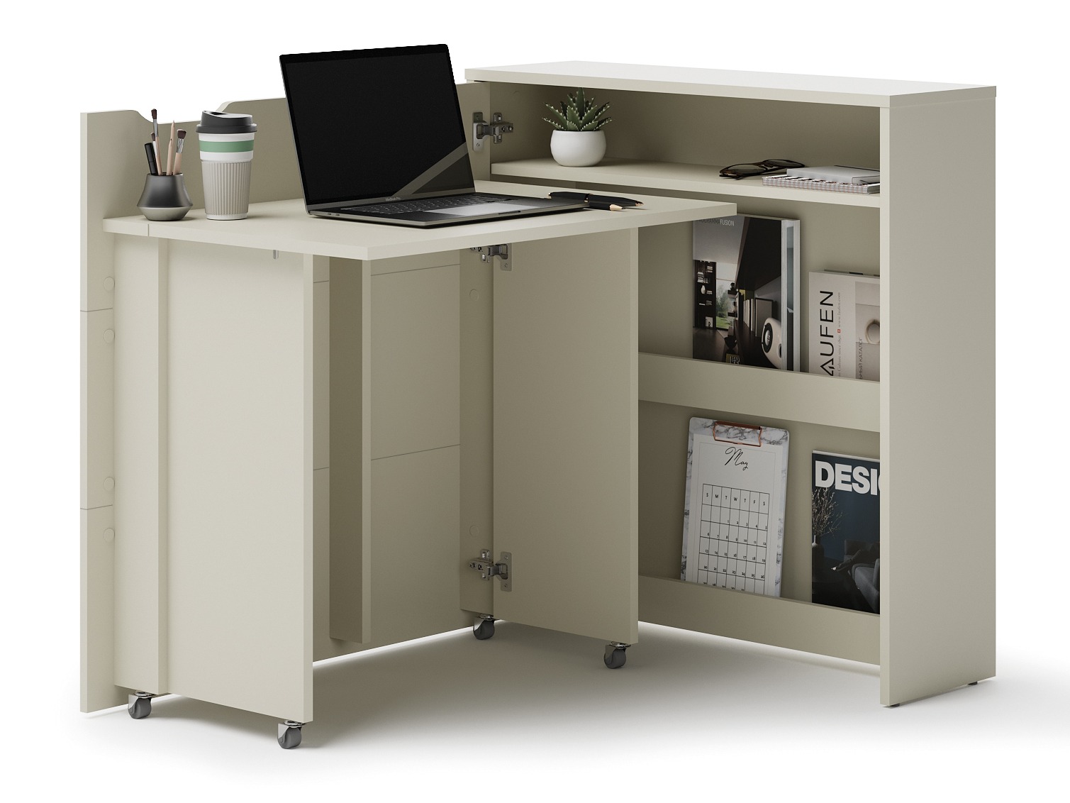 Bureau d'angle Concept Pro Lenart II (Cachemire)