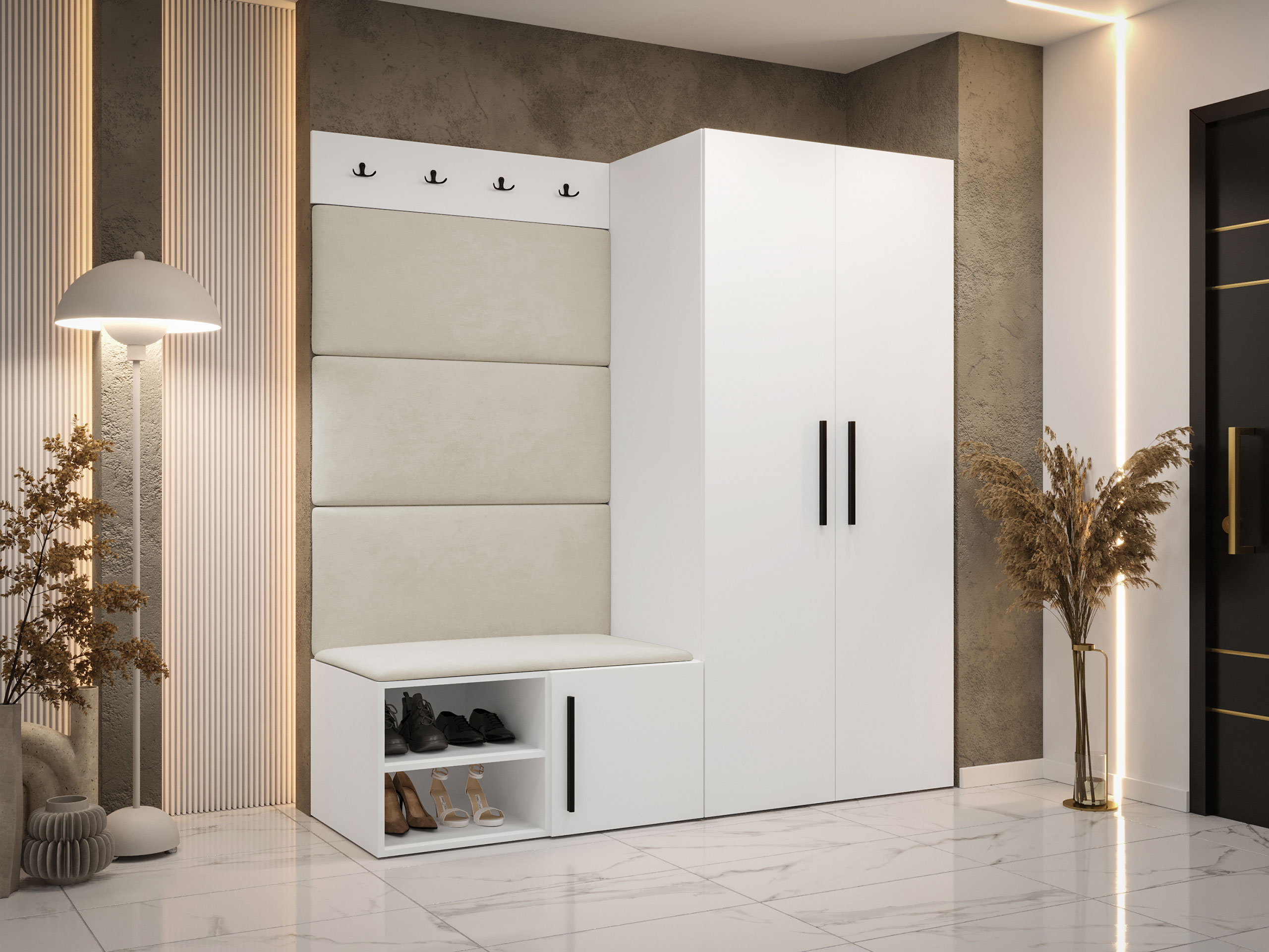 Meuble d'entrée Hartford 526 (Blanc)