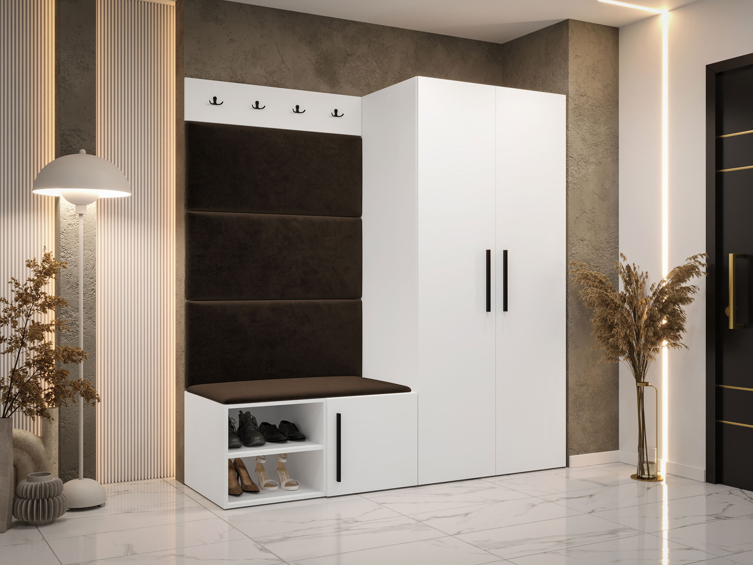 Meuble d'entrée Hartford 526 (Blanc)