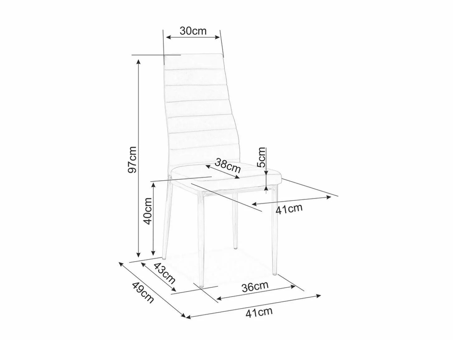 Chaise Detroit 821 (Noir)