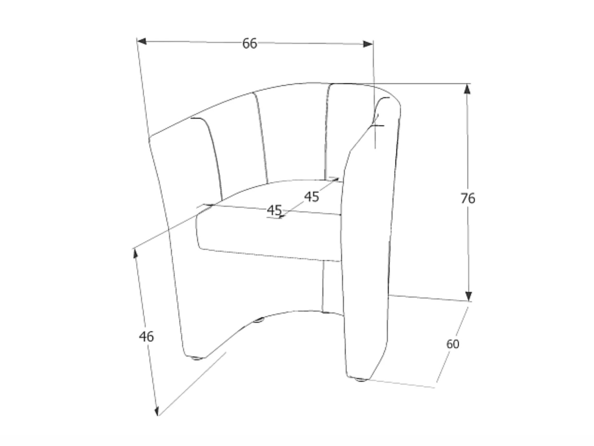 Fauteuil Detroit 854 (Gris clair)
