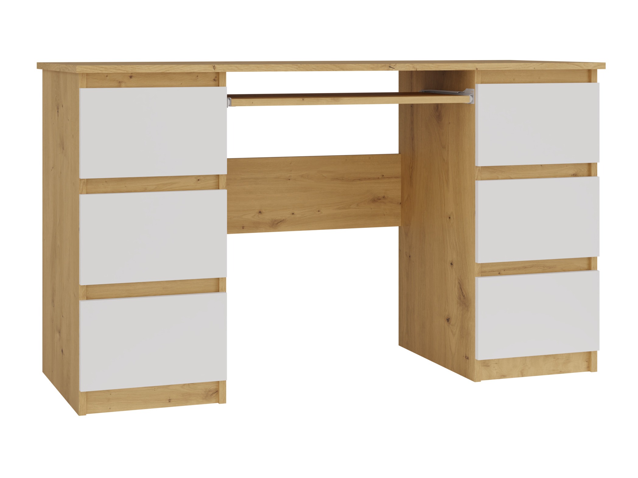 Bureau Mandeville 178 (Chêne Artisan + Blanc)