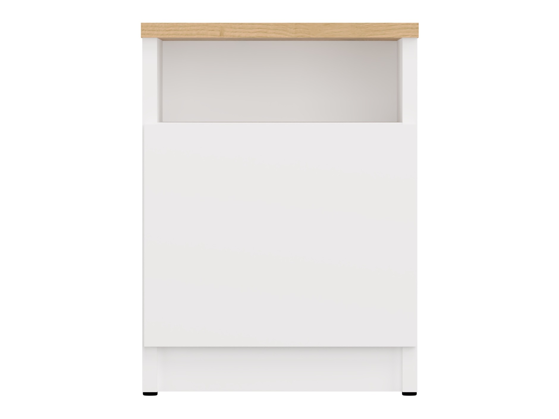 Table de chevet Mandeville 305 (Blanc + Chêne Artisan)