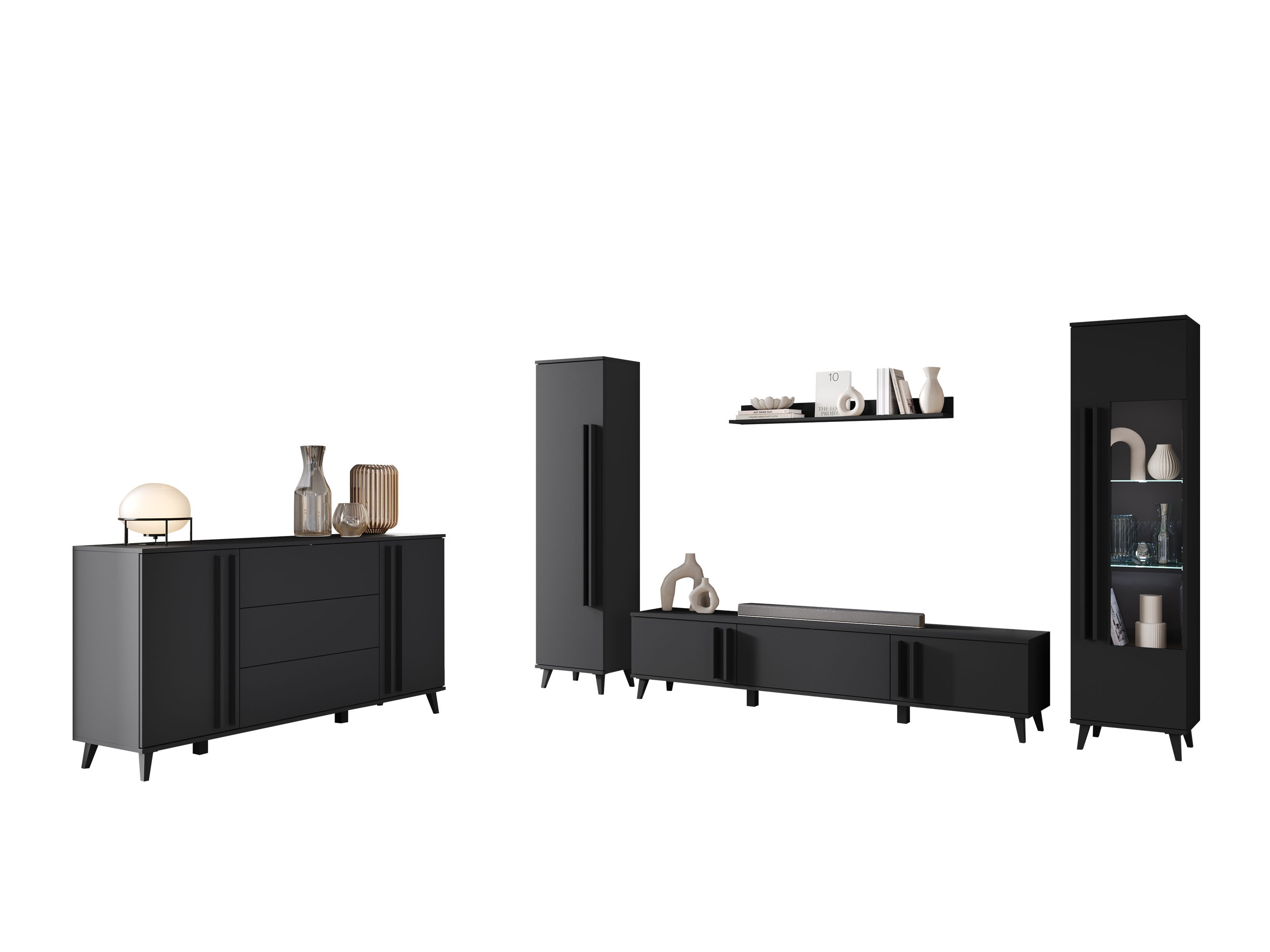 Ensemble de salon Facetor IV (Graphite)