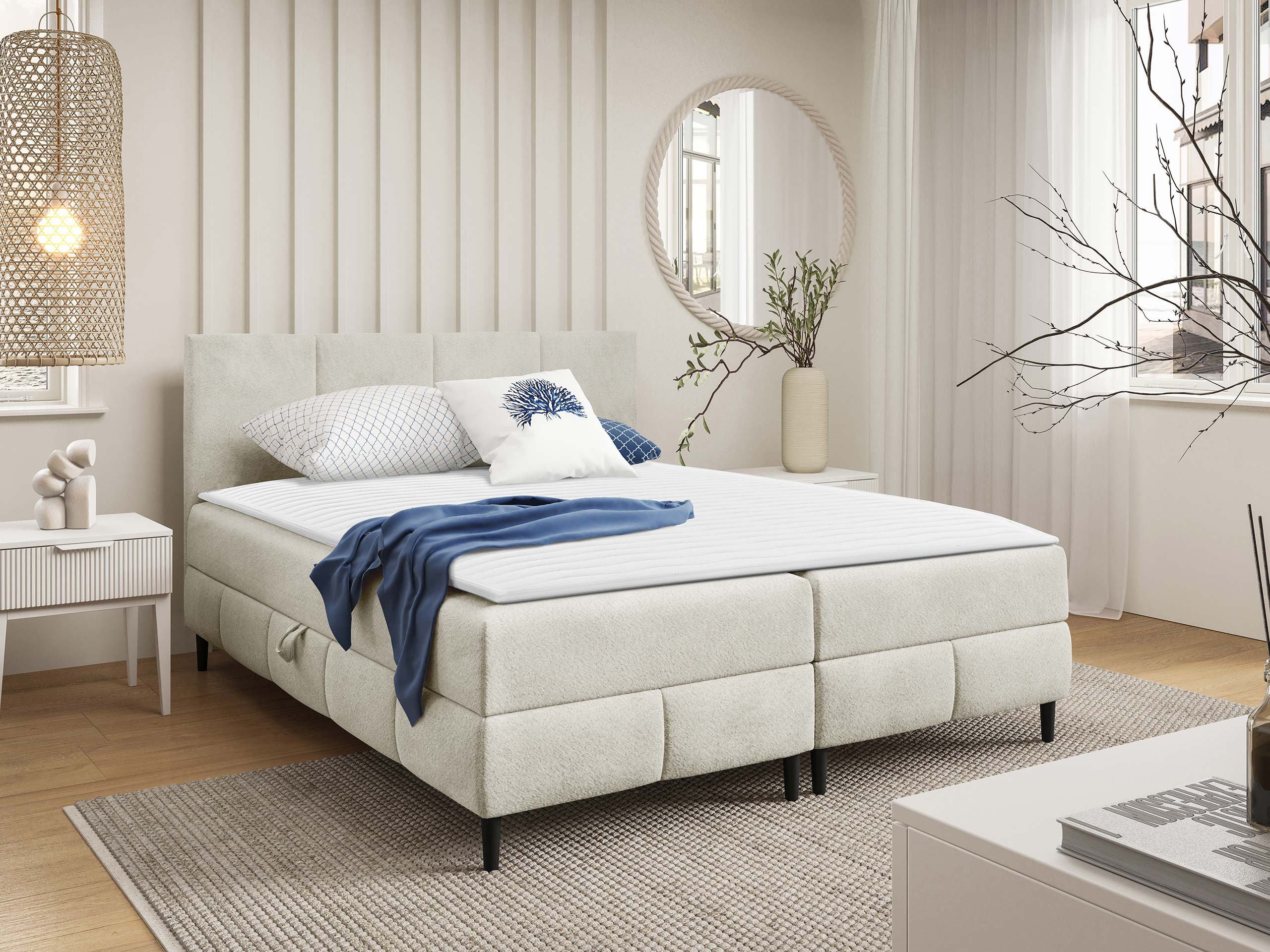 Lit boxspring Rivus I (Coral 15)