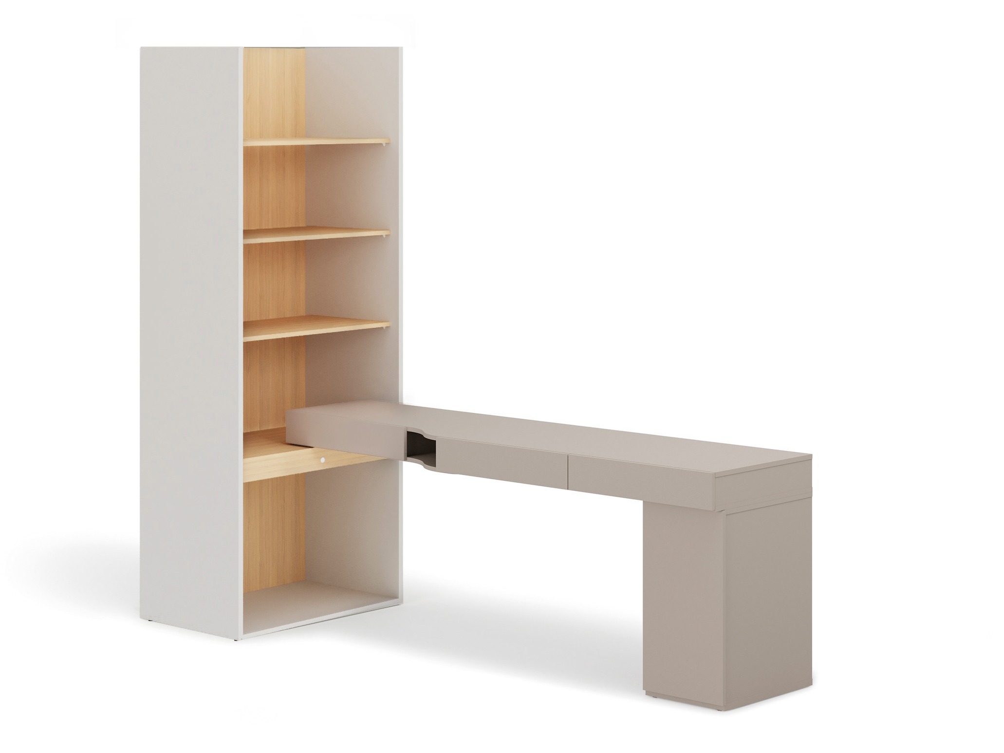 Ensemble de bureau à domicile Evareve 119 (Droit)