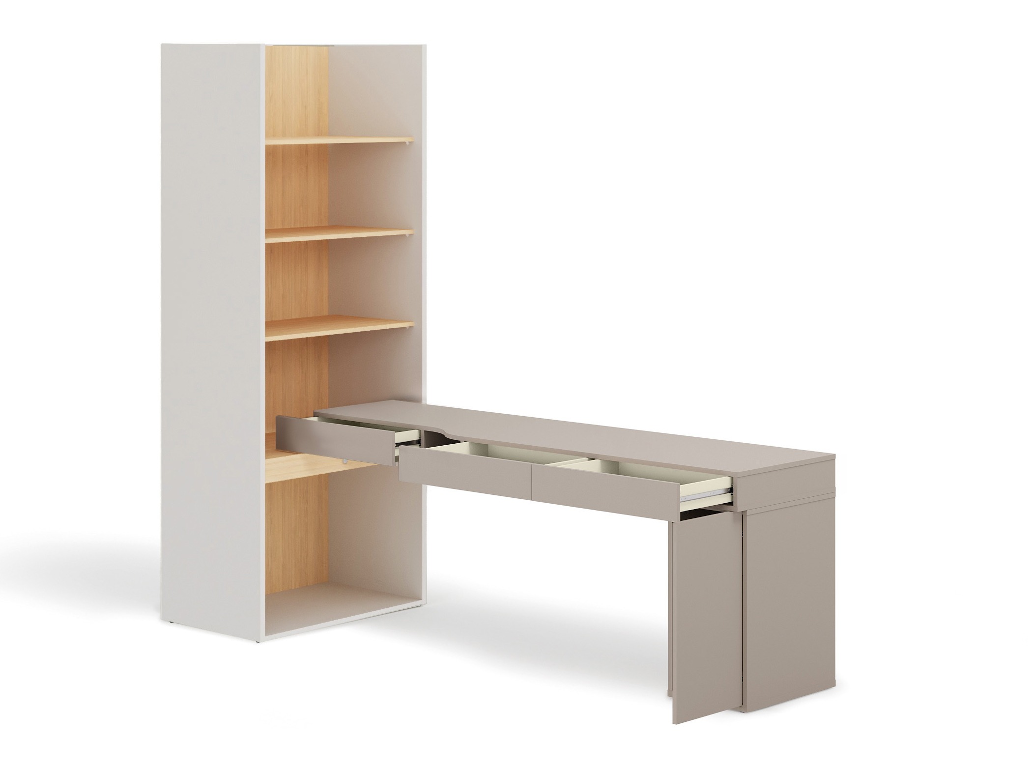 Ensemble de bureau à domicile Evareve 119 (Droit)