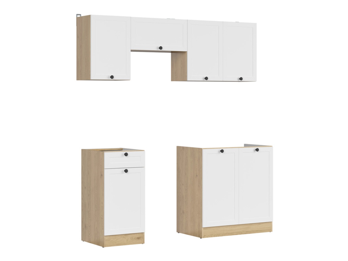 Cuisine complète modulaire Classic White Oak 117