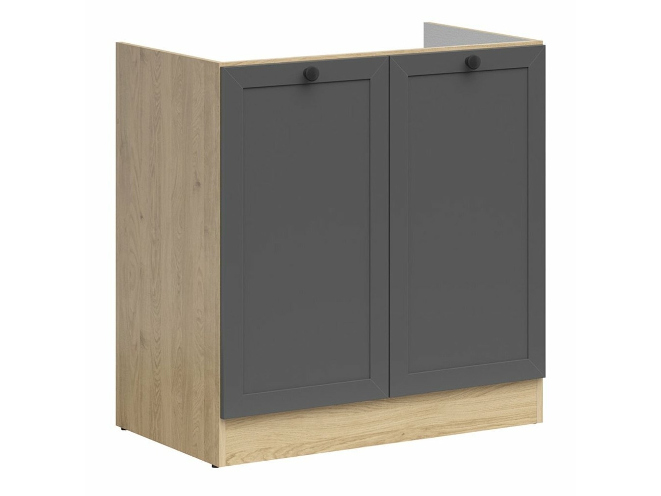 Armoire modulaire pour évier avec portes Classic Grey Oak 101