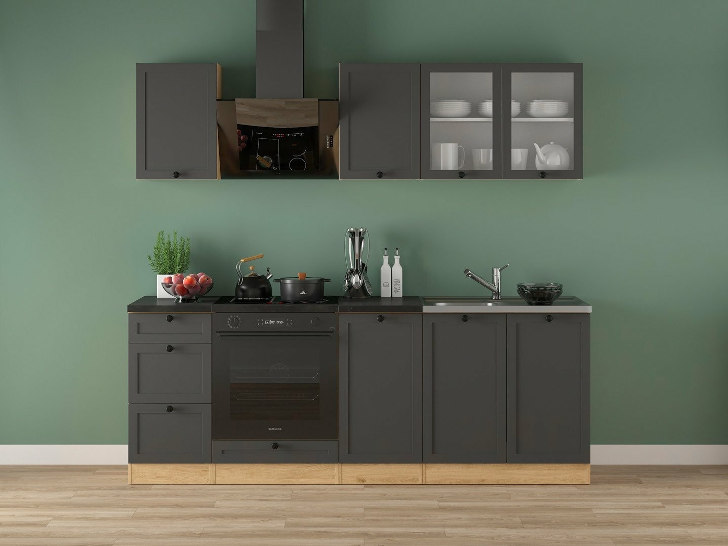 Cuisine complète modulaire Classic Grey Oak 117