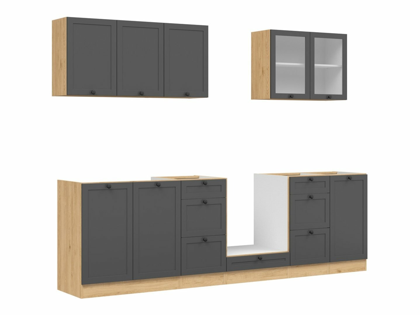 Cuisine complète modulaire Classic Grey Oak 118