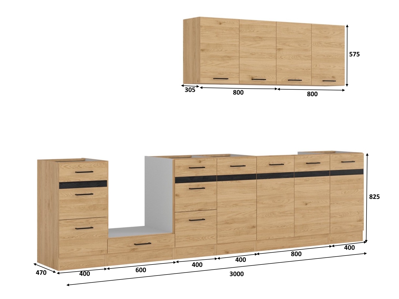 Cuisine complète modulaire Berna 122