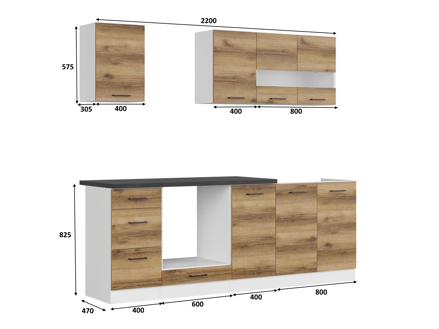 Cuisine complète modulaire Dela 114