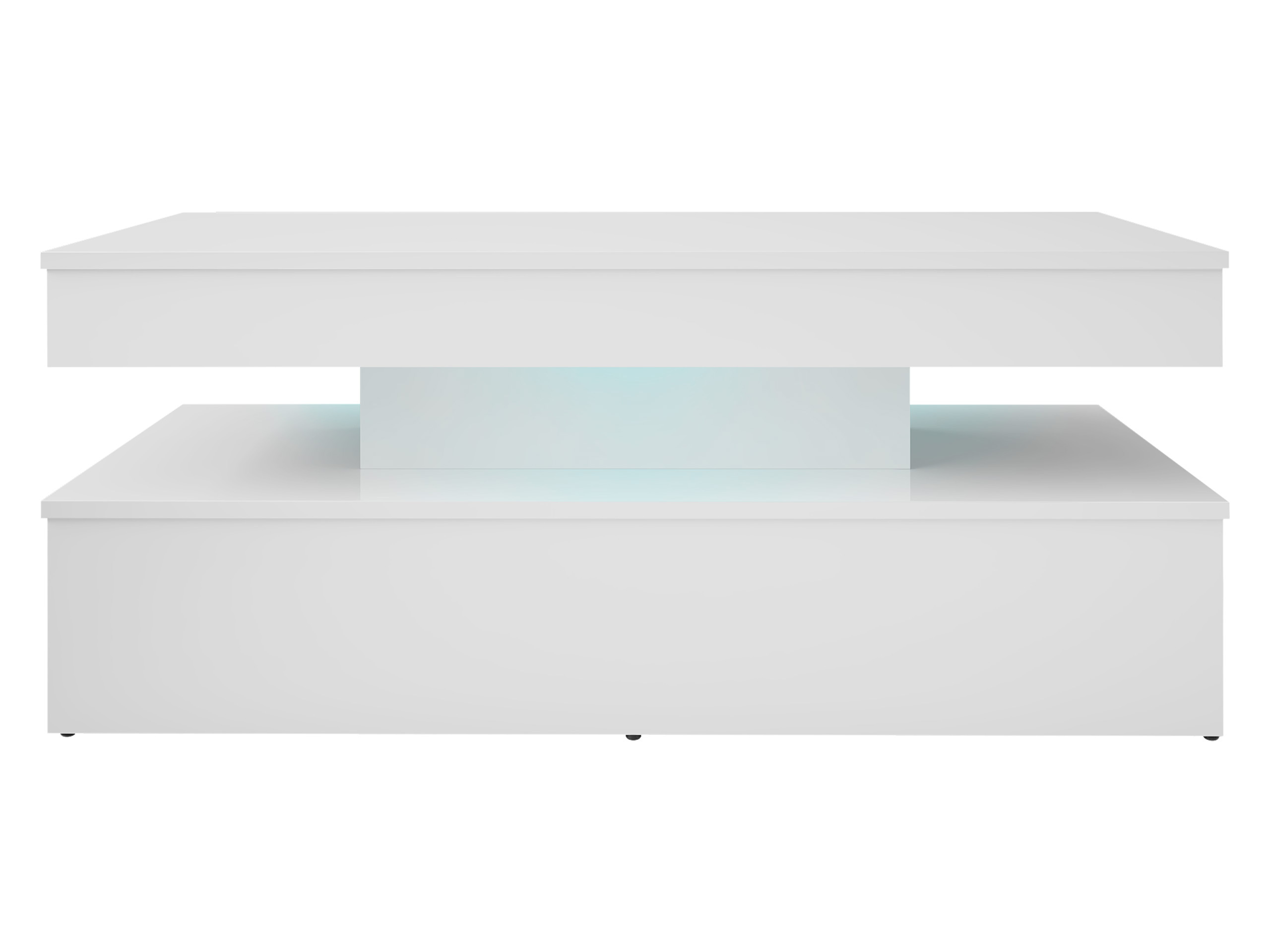 Table basse Monfero (Blanc + Blanc brillant)