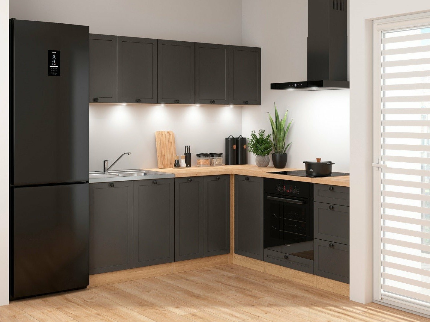 Cuisine complète modulaire Classic Grey Oak 120