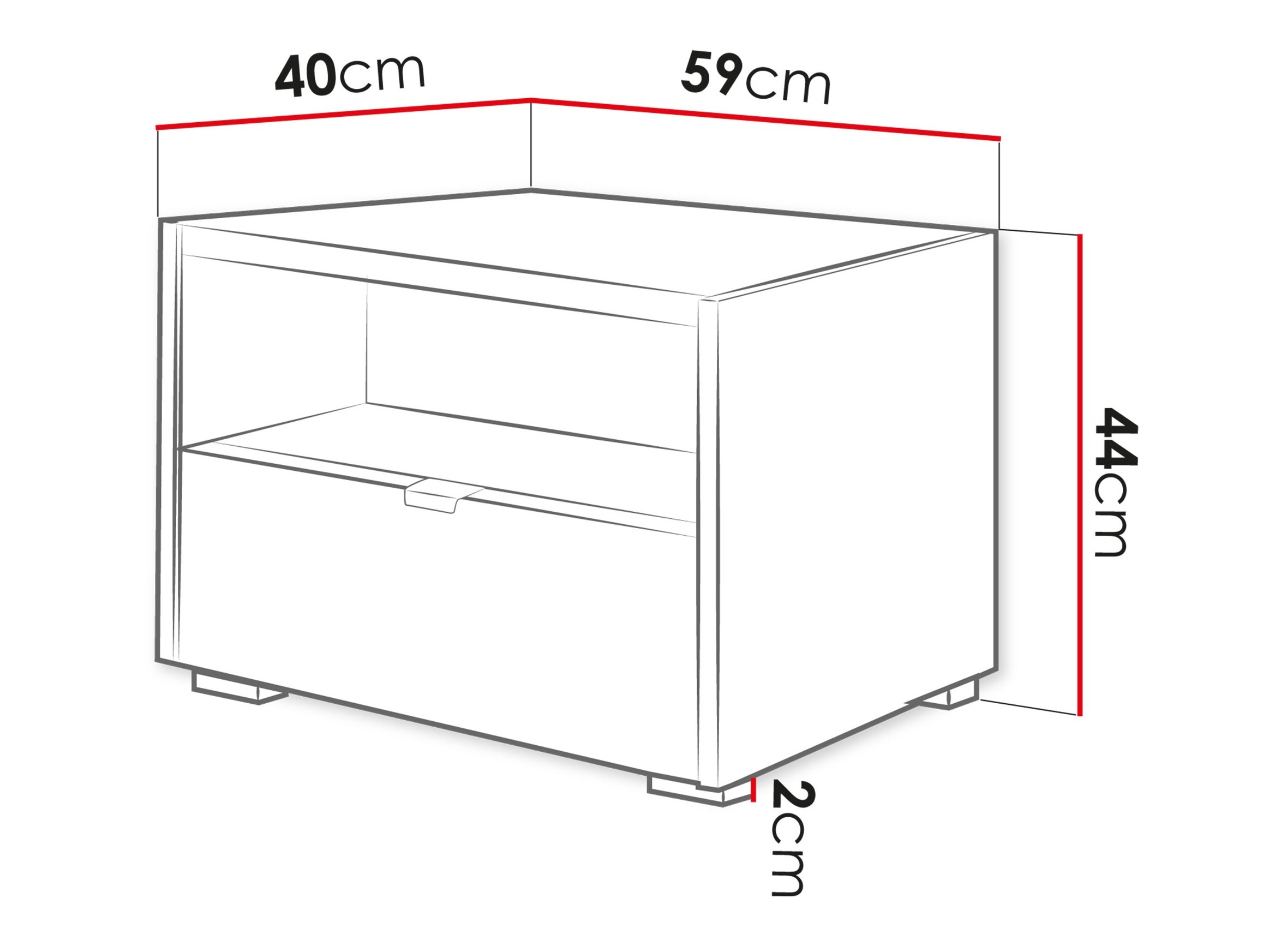 Table de chevet Comfivo Ordo