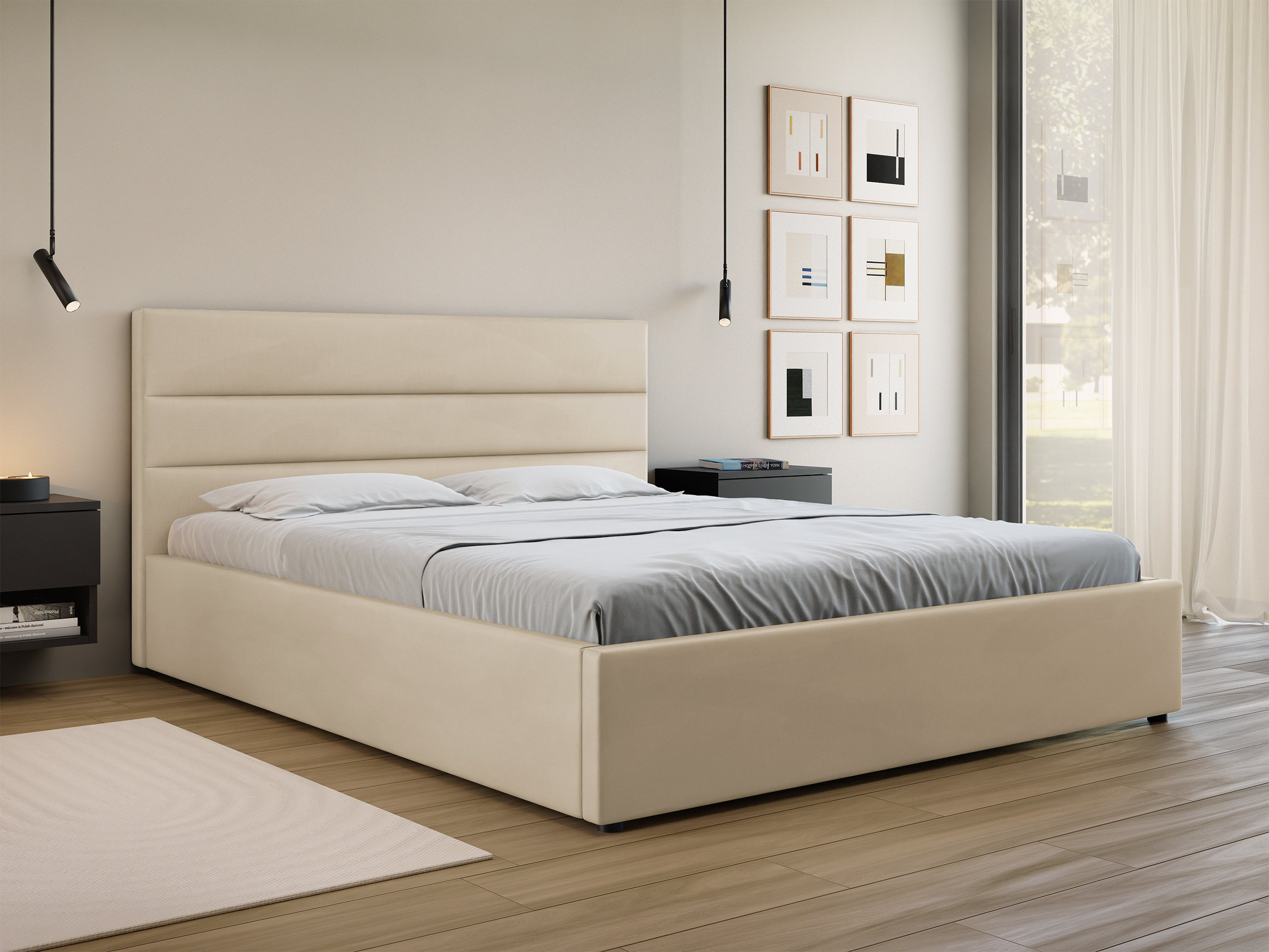 Lit Comfivo Fabos (Beige)