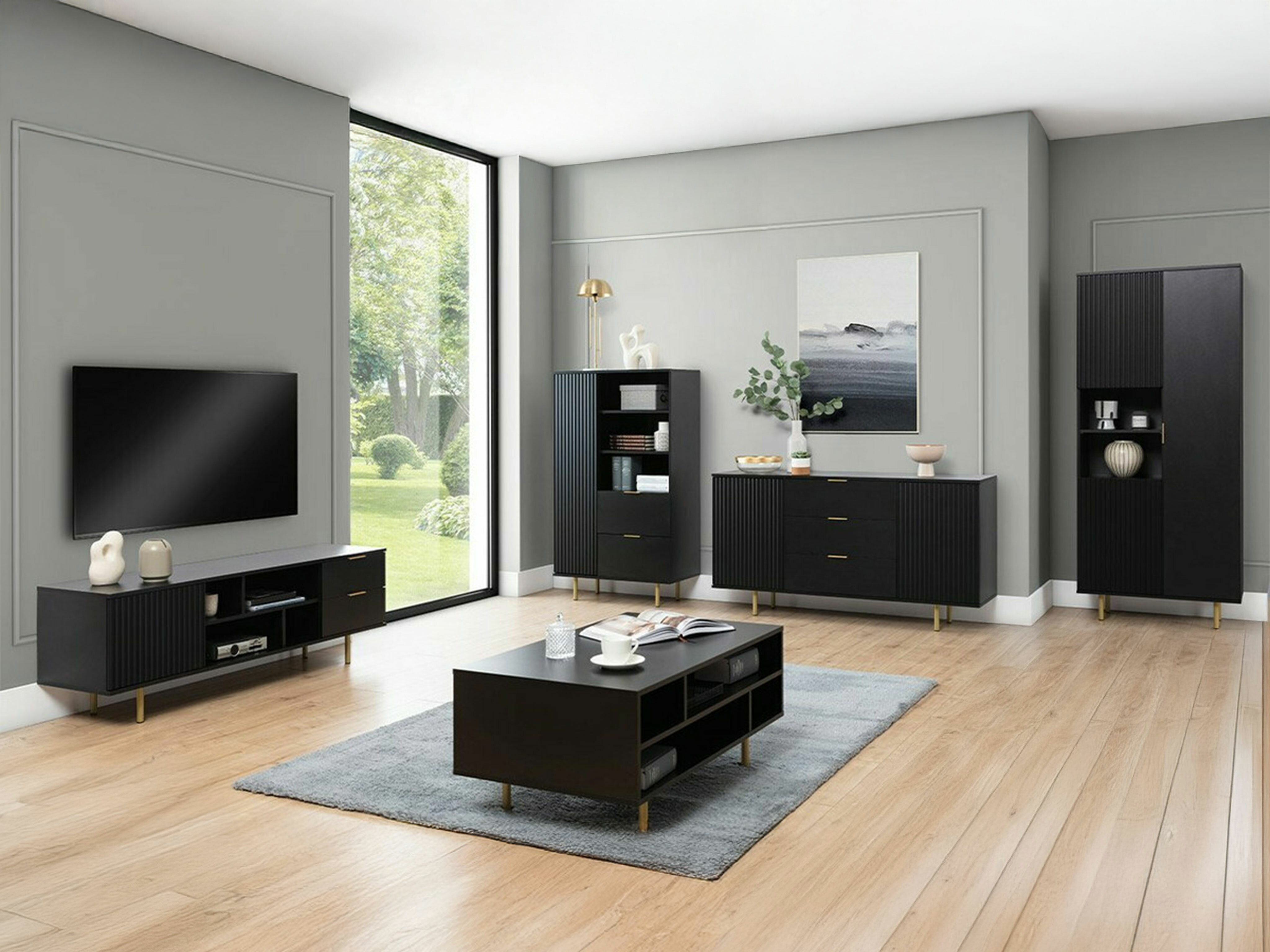 Ensemble de salon Decus I (Noir)