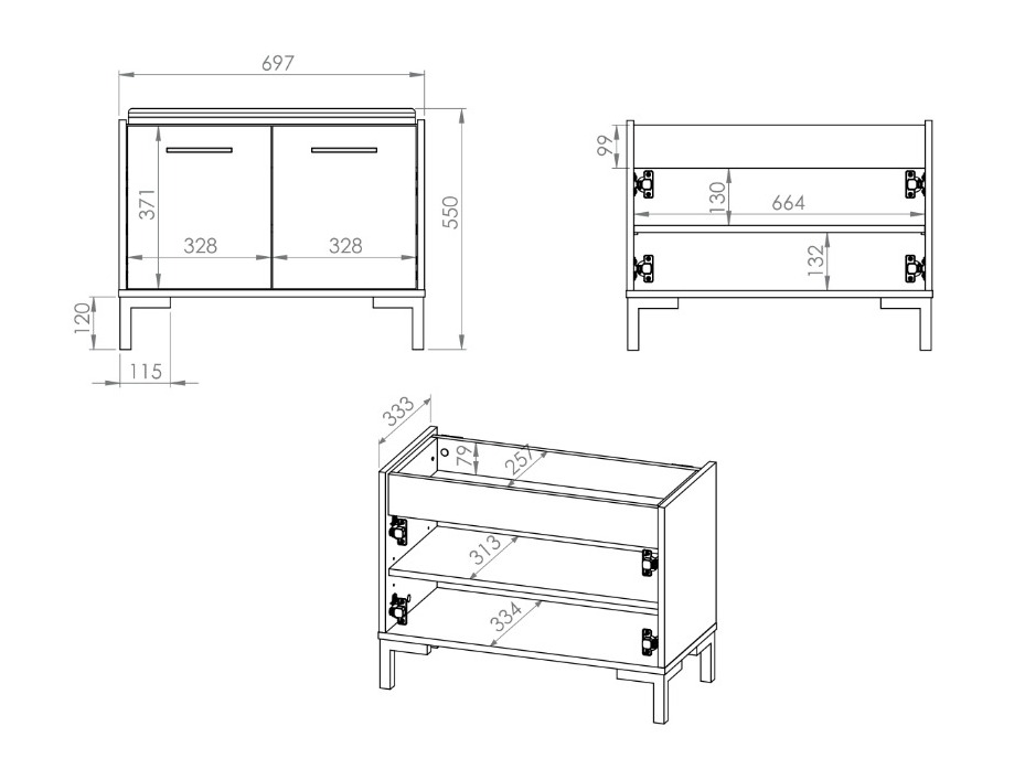 Meubles à chaussures Fiolevo 102