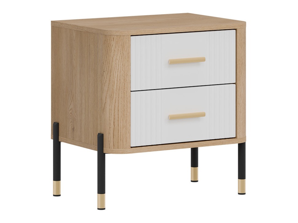 Table de chevet Flosora 140 (Blanc)