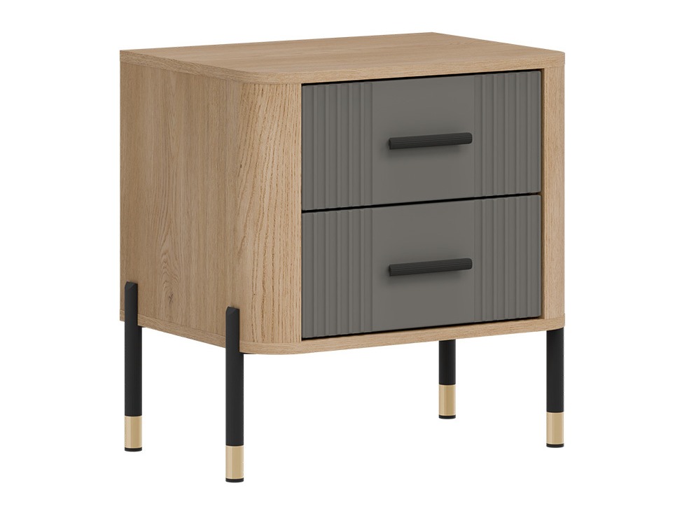 Table de chevet Flosora 140 (Gris)