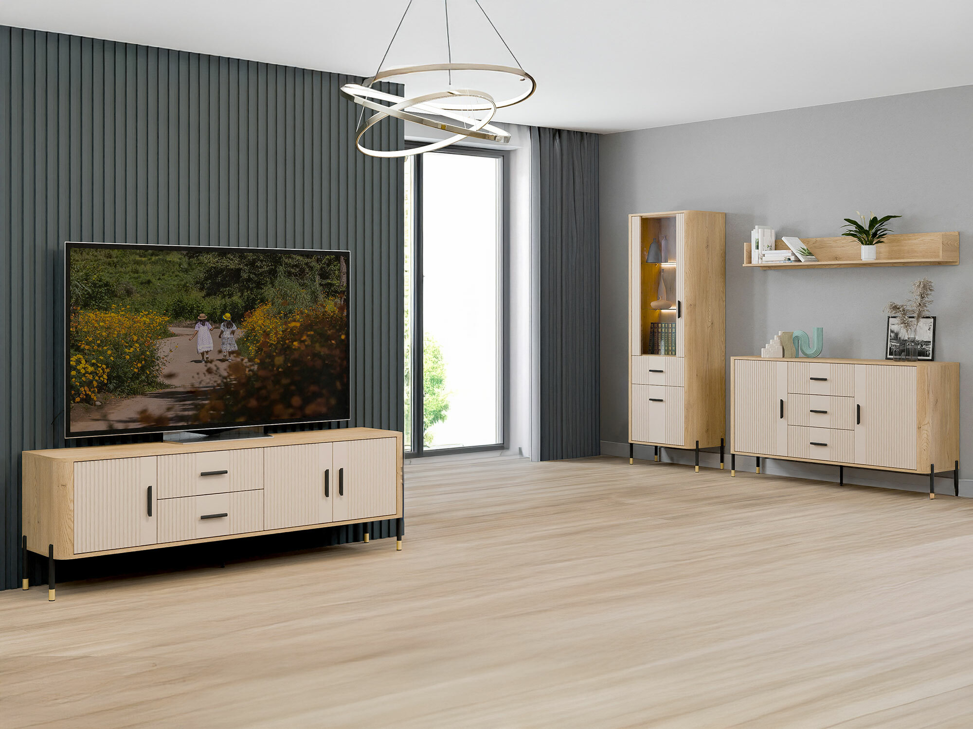 Ensemble de salon Flosora 148 (Cachemire)