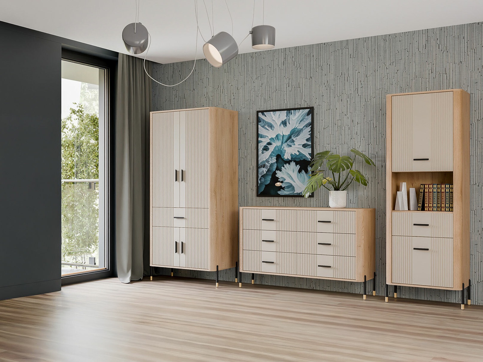 Ensemble de salon Flosora 149 (Cachemire)