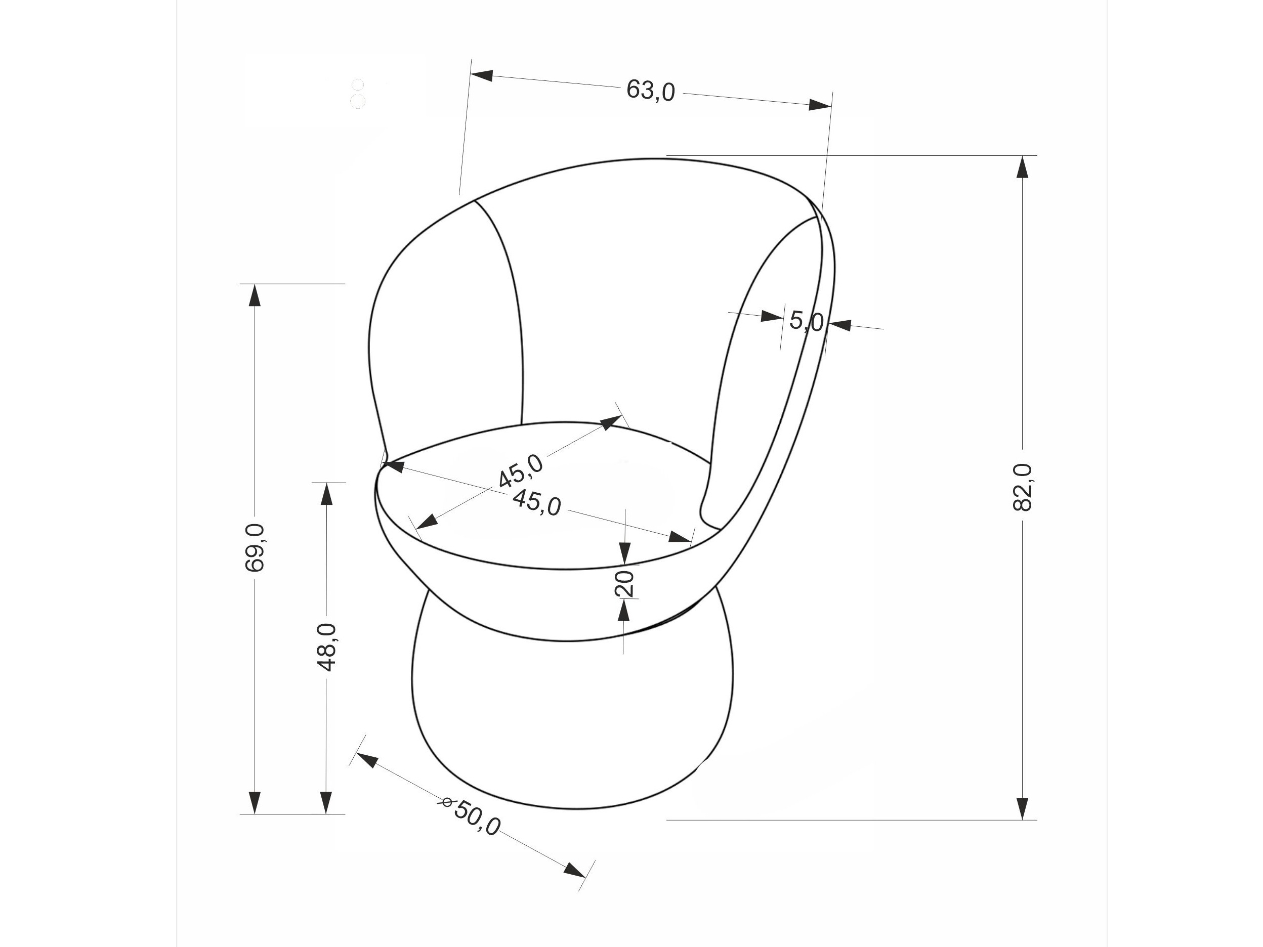 Chaise Houston 2082 (Beige)
