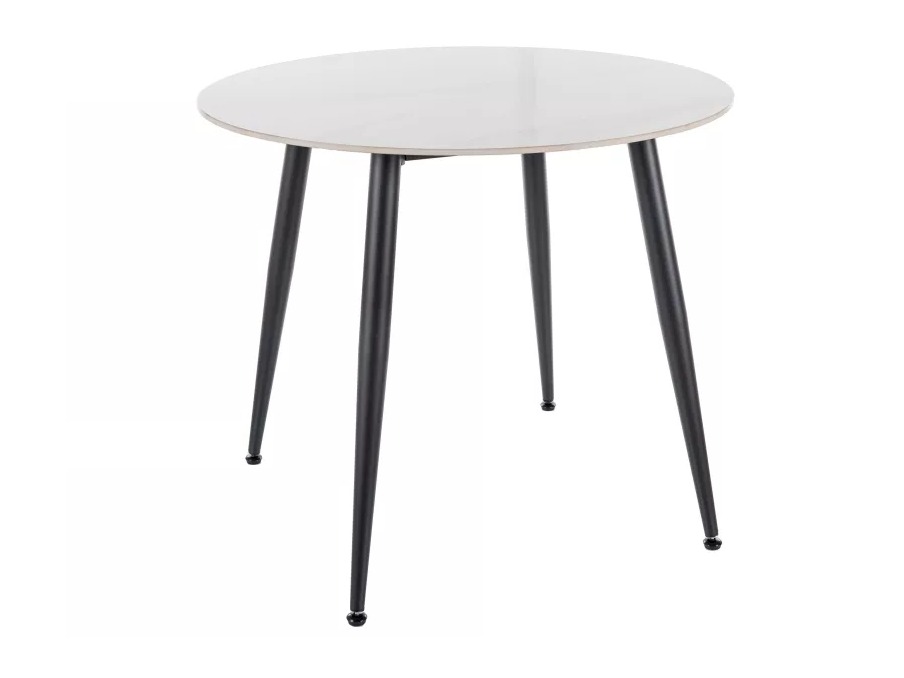 Table Detroit 871 (Marbre blanc + Noir)