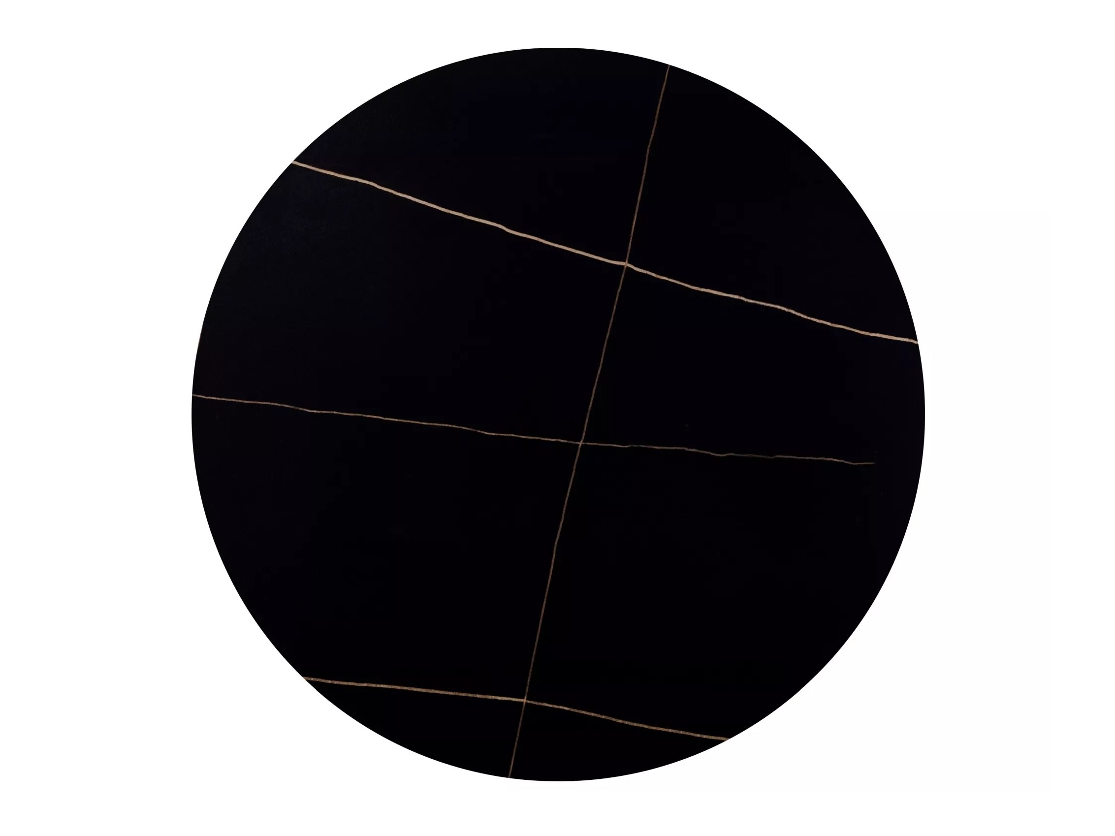 Table Detroit 871 (Marbre noir + Noir)