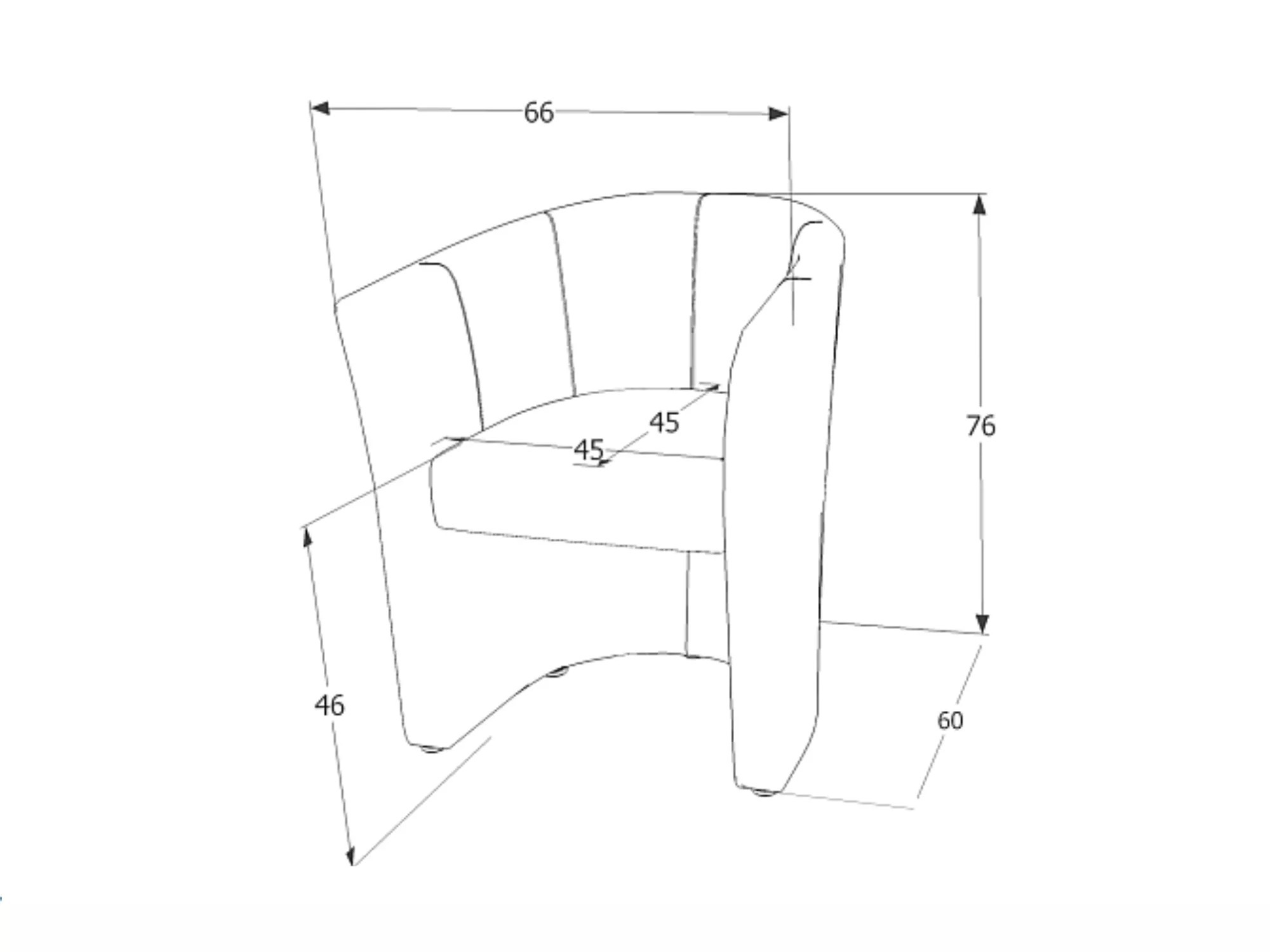 Fauteuil Detroit 854 (Gris)