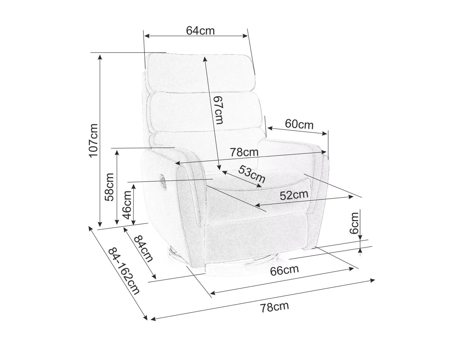 Fauteuil inclinable Detroit 877 (Beige)