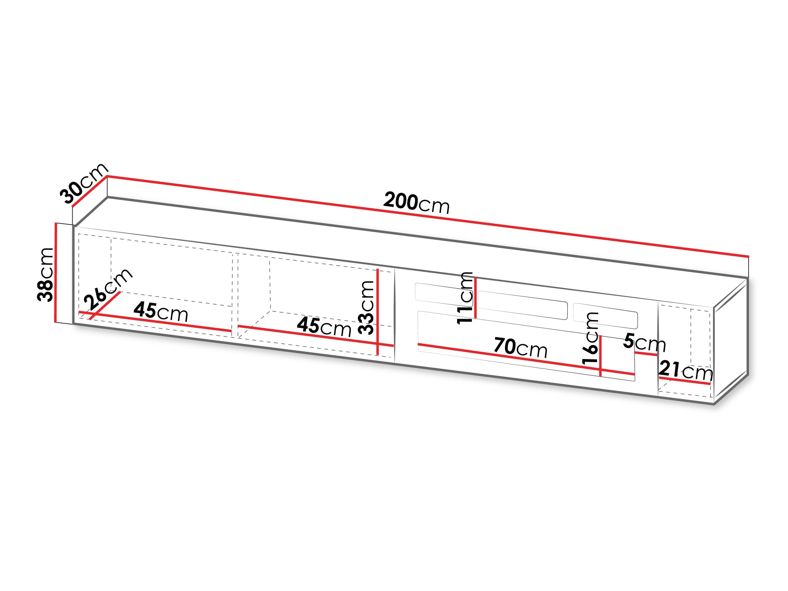 Meuble TV Species I (Noir)